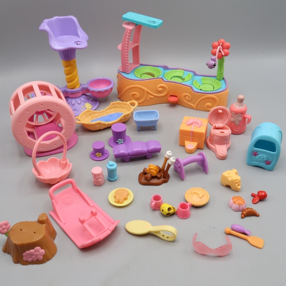 Vintage Littlest Pet Shop LPS Kenner Pieces Figures Accessories Lot